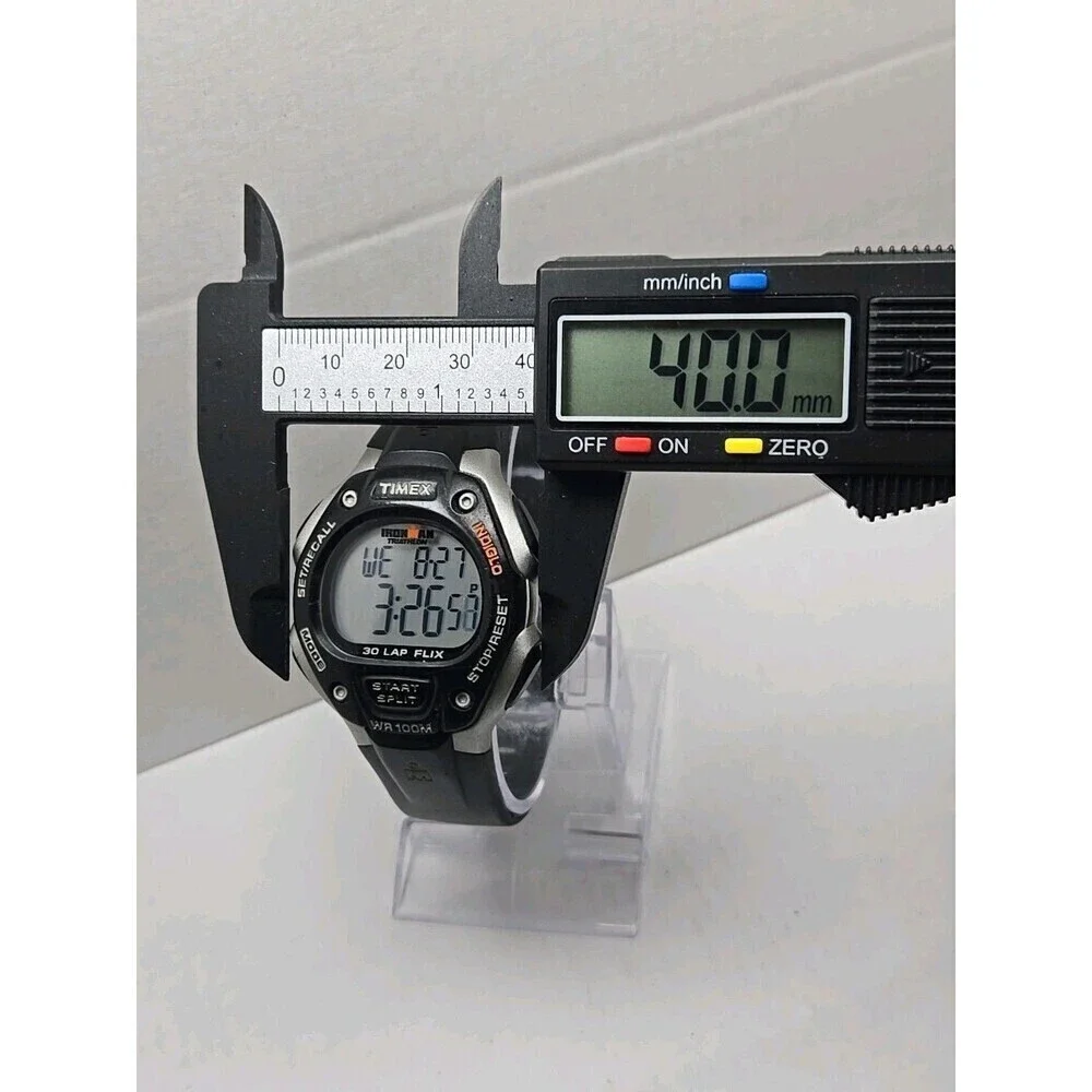 Timex Ironman Classic 30 Lap Flix Watch 40mm Indiglo WR100M New Battery Quartz
